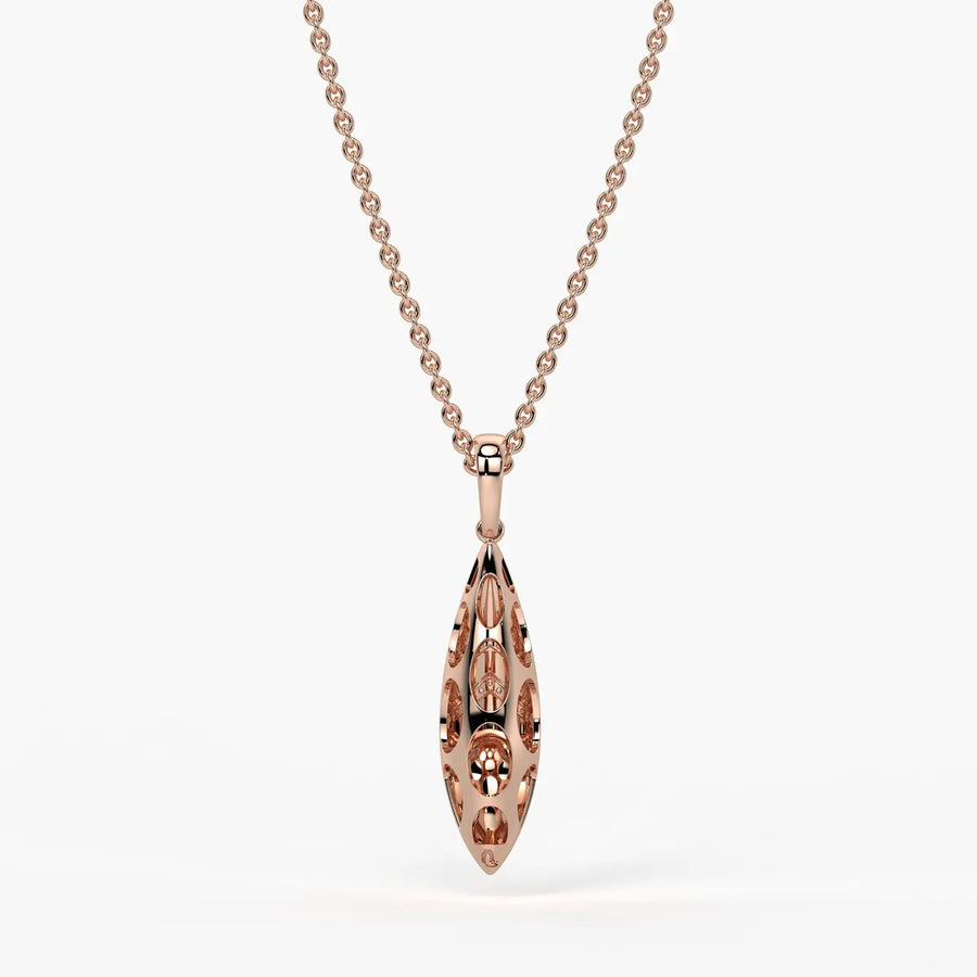 Sculpted Wave Drop Pendant