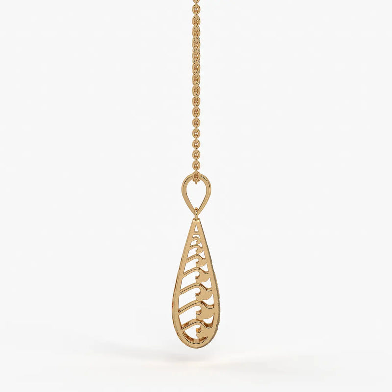 Modern Teardrop Pendant