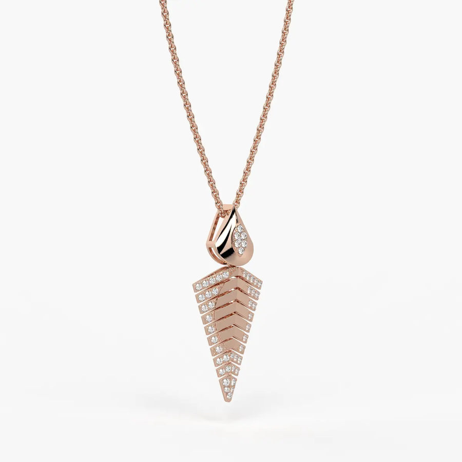Chevron Tapered Pendant