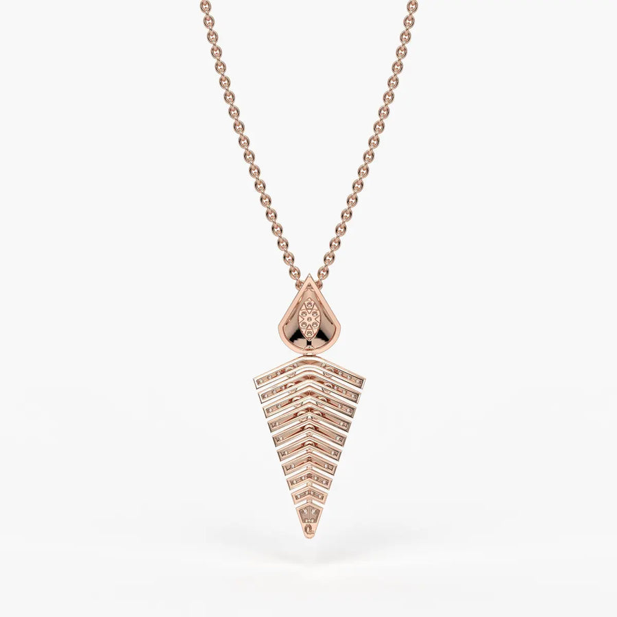 Chevron Tapered Pendant