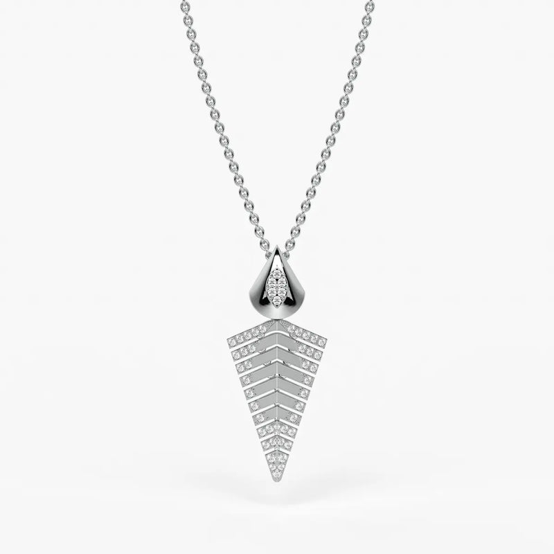 Chevron Tapered Pendant