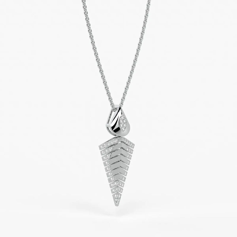 Chevron Tapered Pendant