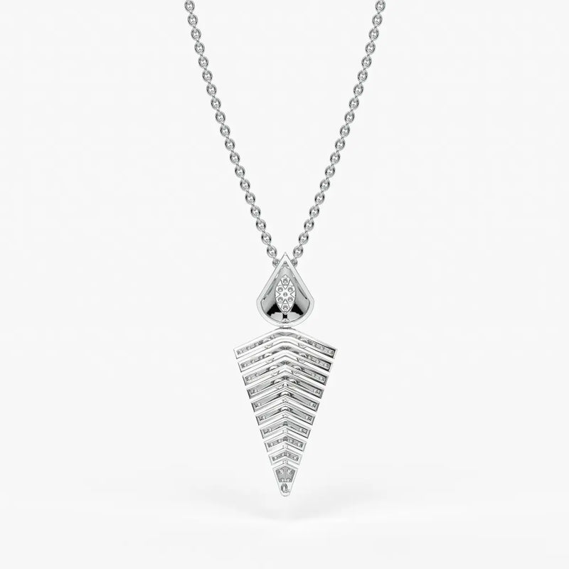 Chevron Tapered Pendant