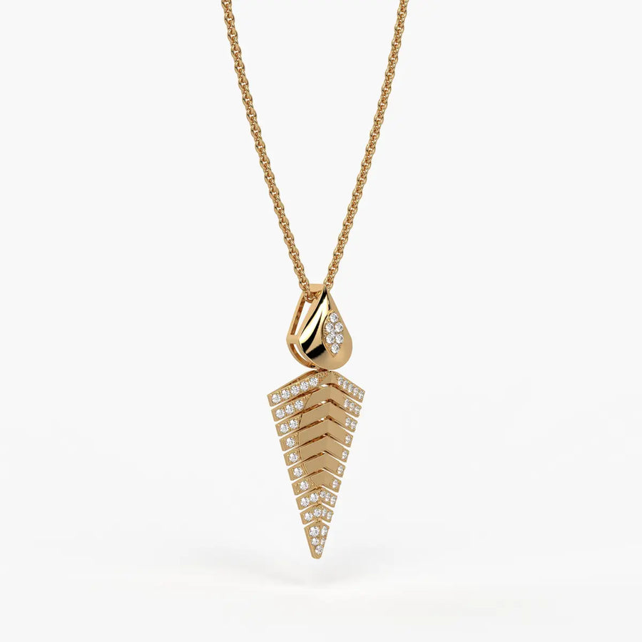 Chevron Tapered Pendant