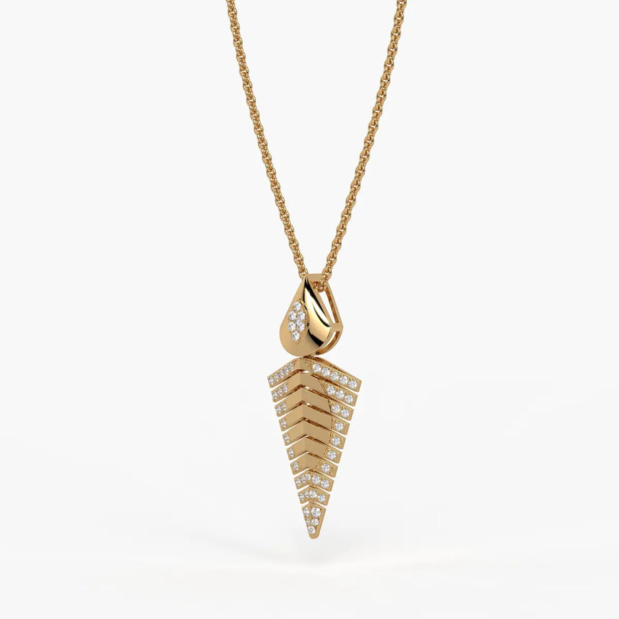 Chevron Tapered Pendant