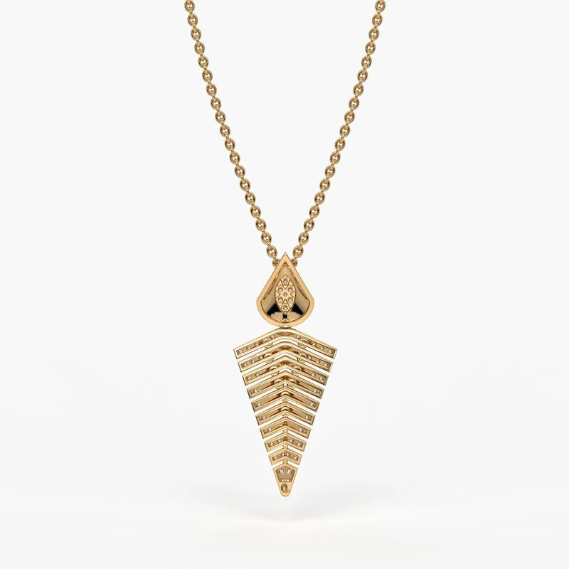 Chevron Tapered Pendant