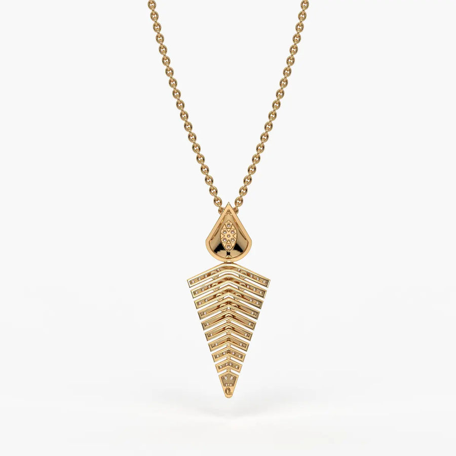 Chevron Tapered Pendant