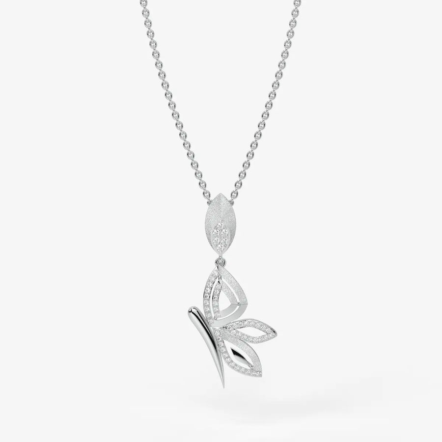 Floral Leaf Drop Pendant