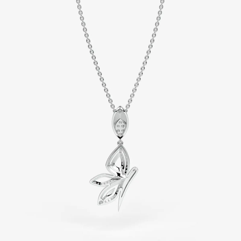 Floral Leaf Drop Pendant