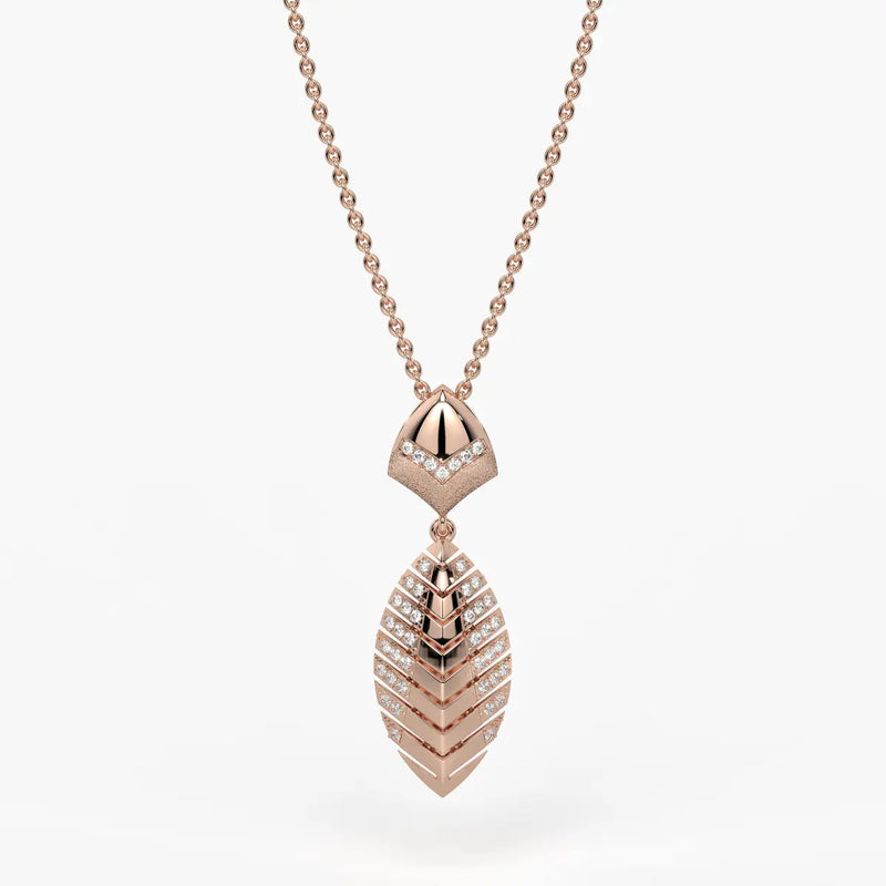 Plumera Chevron Diamond Pendant
