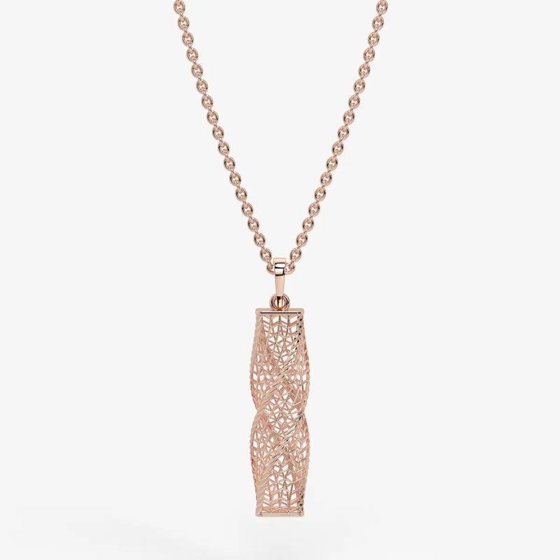 Spiral Mesh Bar Pendant
