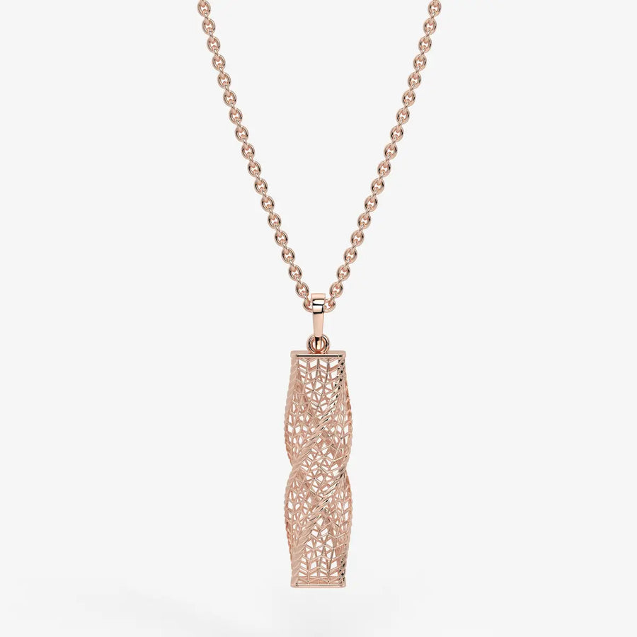 Spiral Mesh Bar Pendant