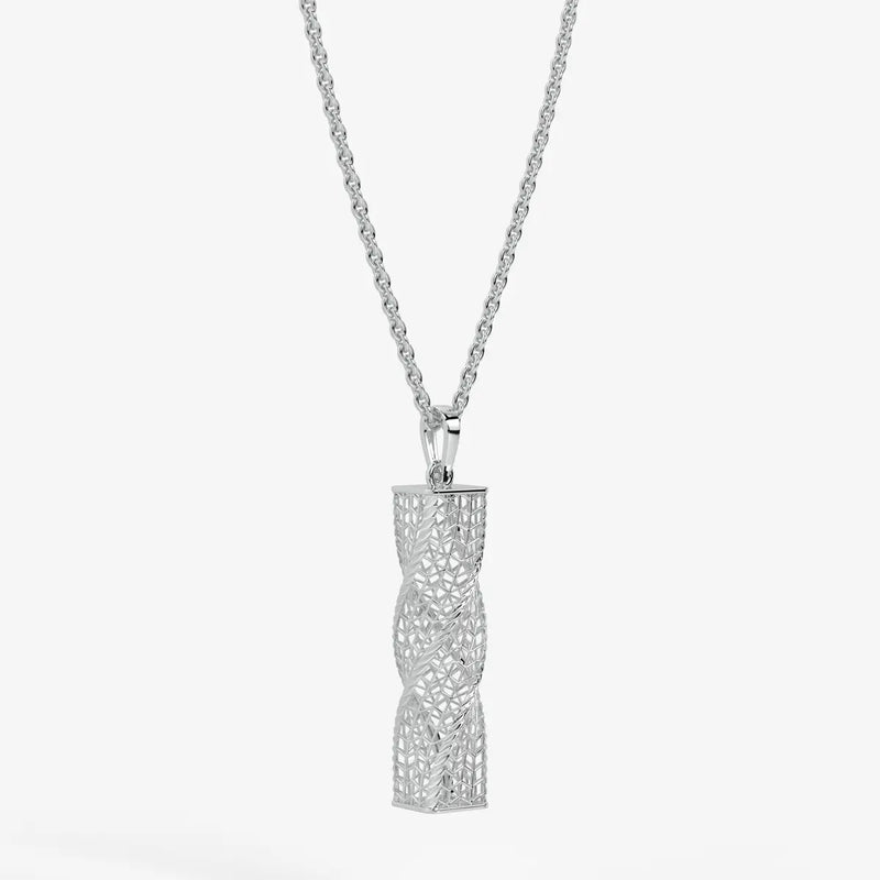 Spiral Mesh Bar Pendant