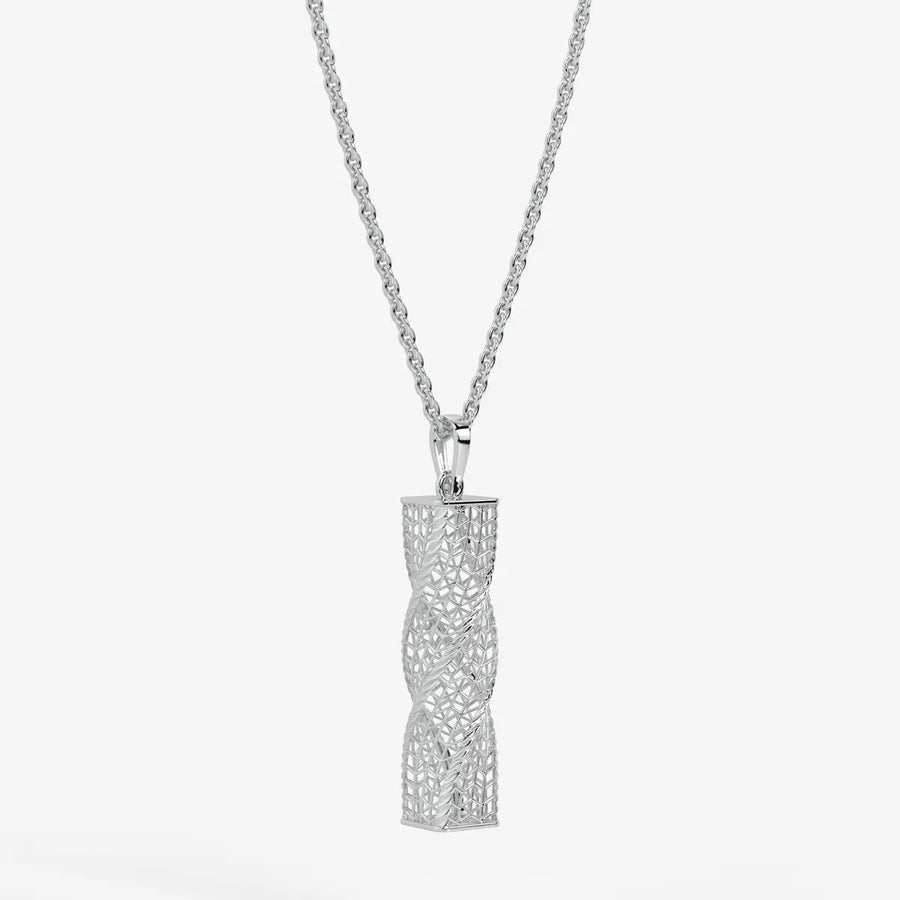 Spiral Mesh Bar Pendant