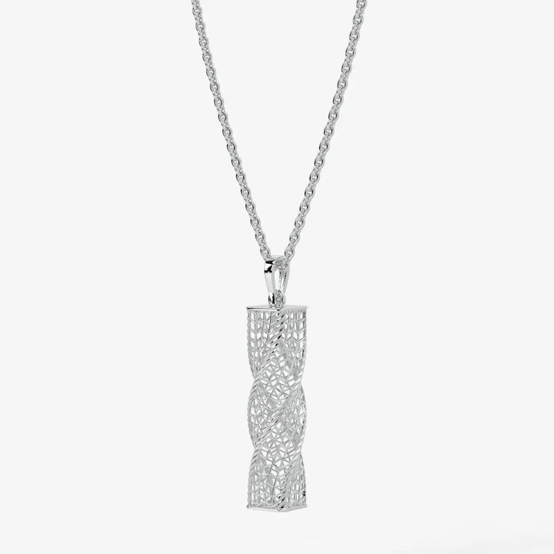 Spiral Mesh Bar Pendant