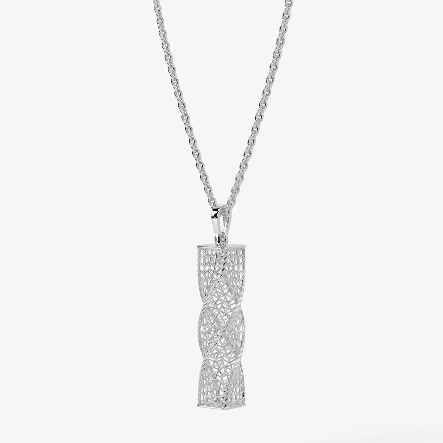 Spiral Mesh Bar Pendant