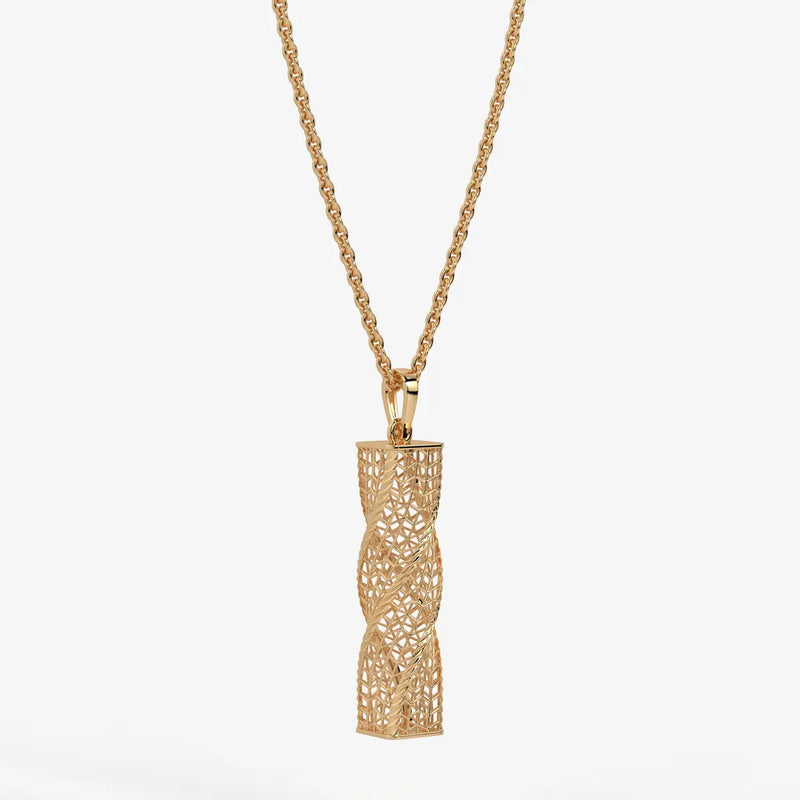 Spiral Mesh Bar Pendant