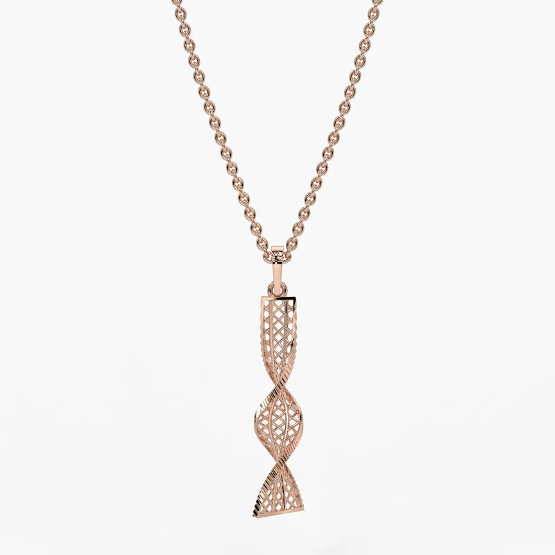 Twisted Lattice Drop Pendant