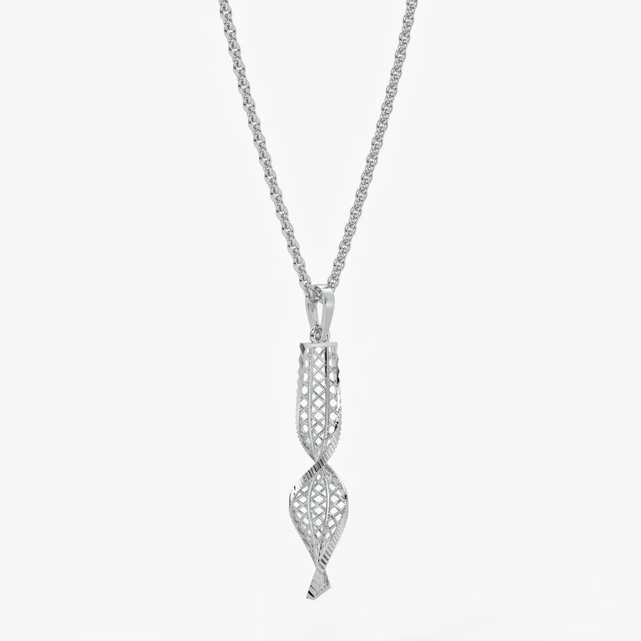 Twisted Lattice Drop Pendant