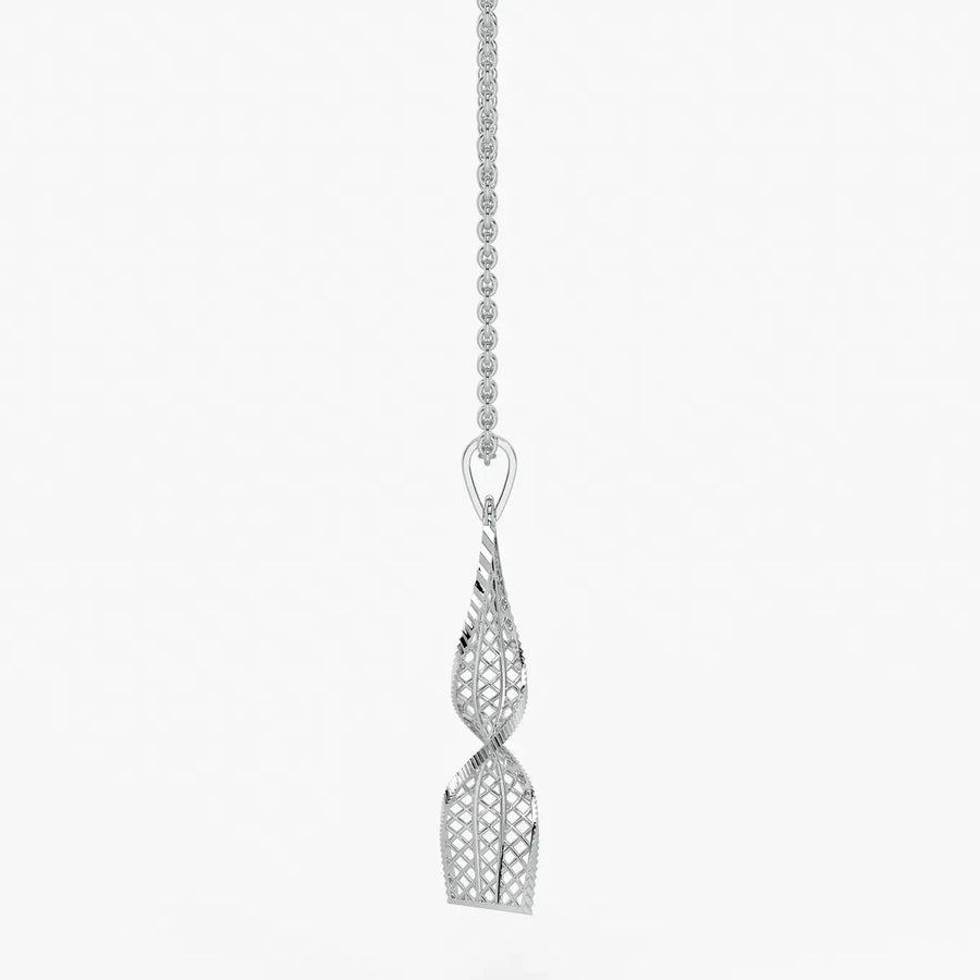 Twisted Lattice Drop Pendant