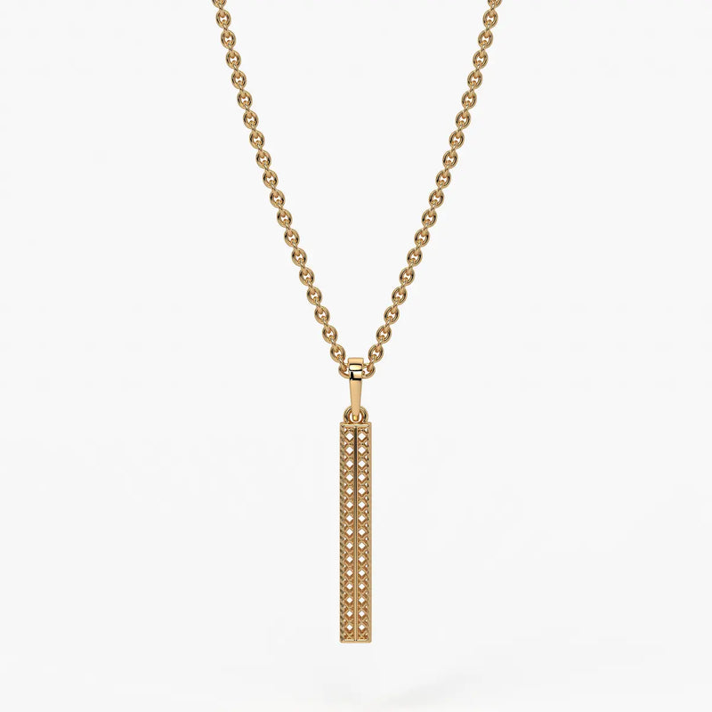 Linear Openwork Bar Pendant