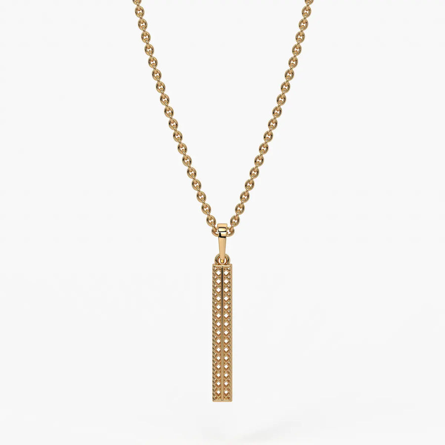 Linear Openwork Bar Pendant