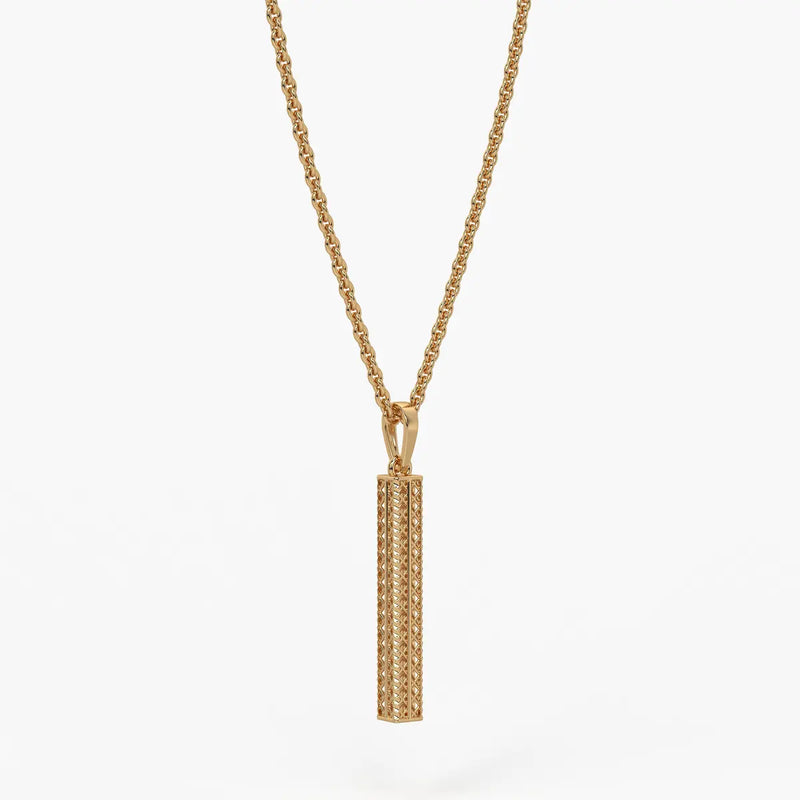 Linear Openwork Bar Pendant