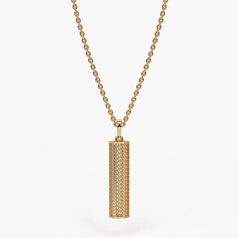 Vertical Geometric Bar Pendant