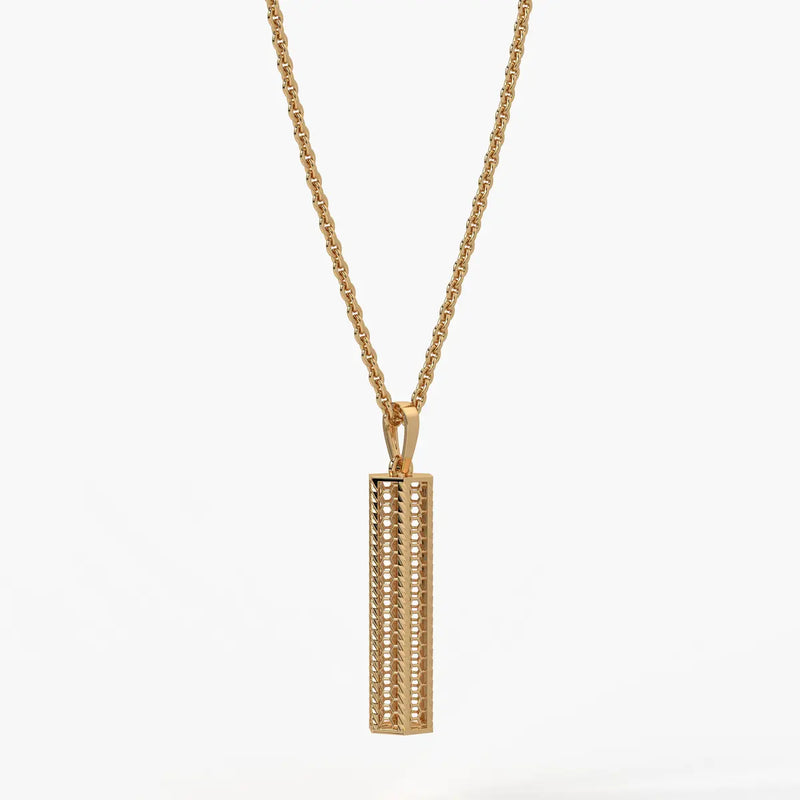 Vertical Geometric Bar Pendant