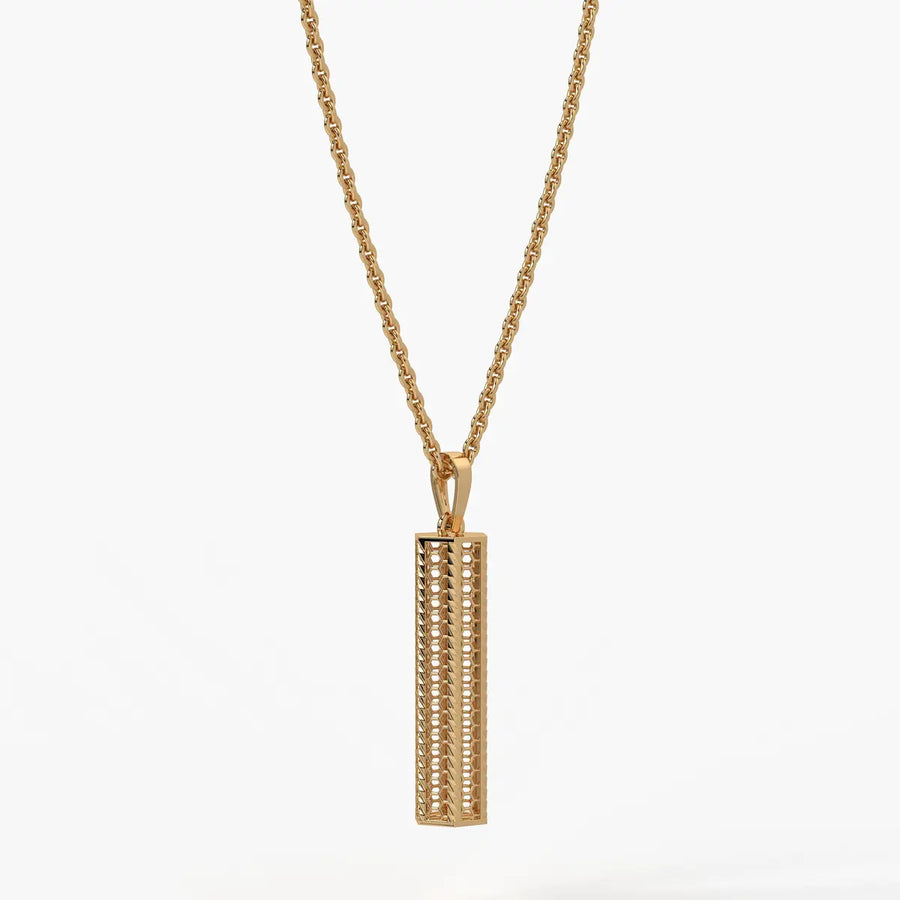 Vertical Geometric Bar Pendant