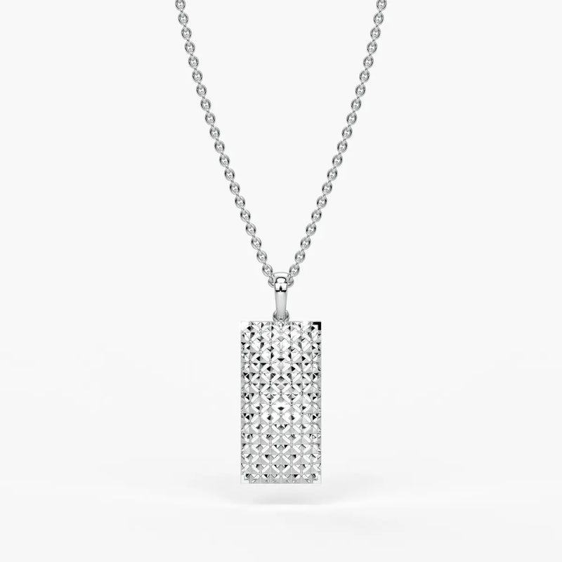 Geometric Rectangle Lattice Pendant