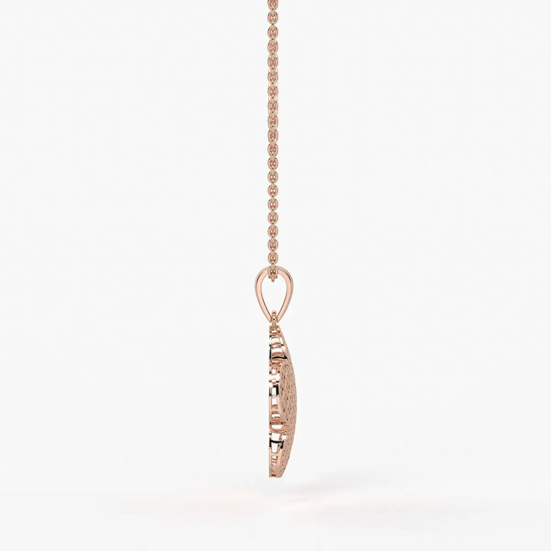 Petal Lattice Floral Pendant