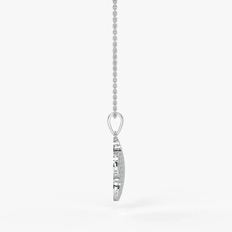 Petal Lattice Floral Pendant