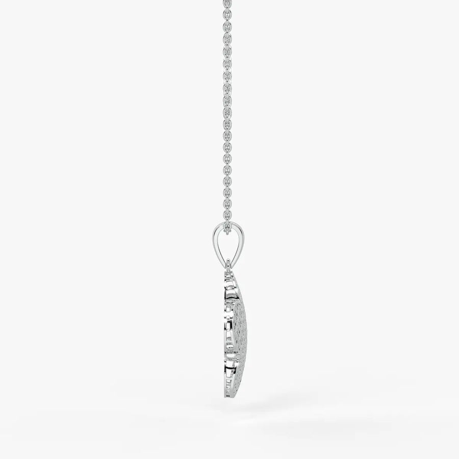 Petal Lattice Floral Pendant