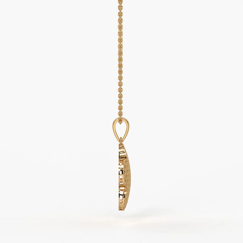 Petal Lattice Floral Pendant