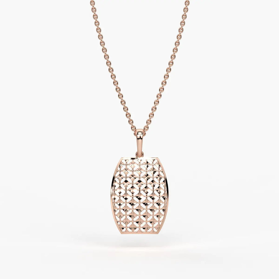 Oval Lattice Pendant