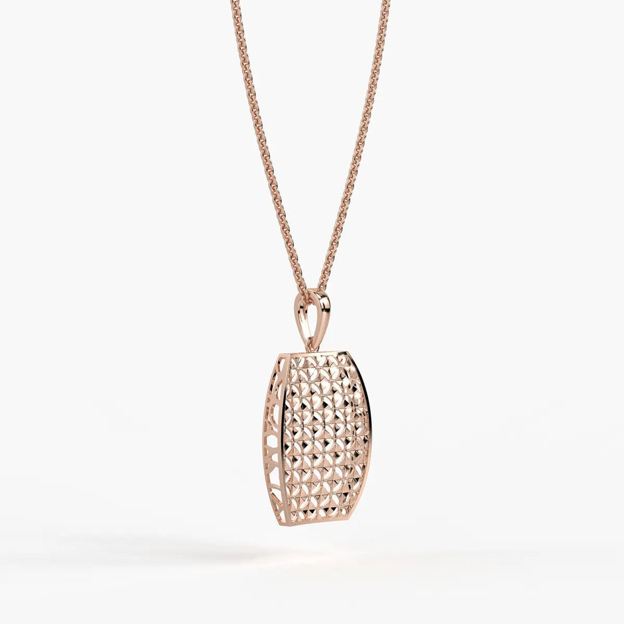 Oval Lattice Pendant