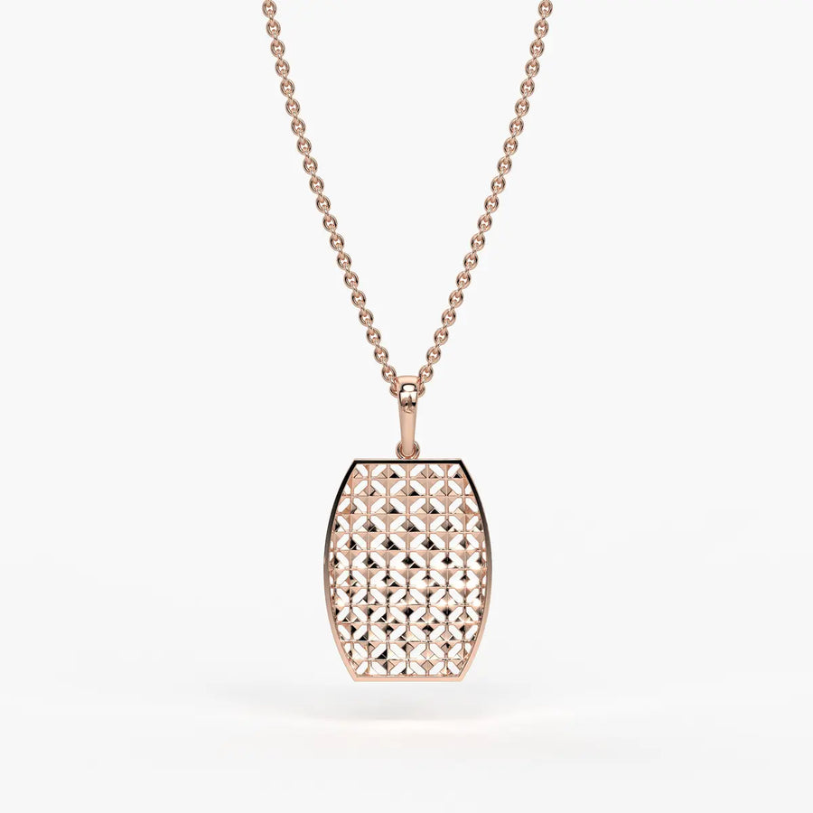 Oval Lattice Pendant