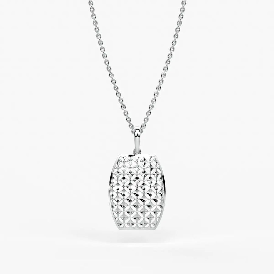 Oval Lattice Pendant