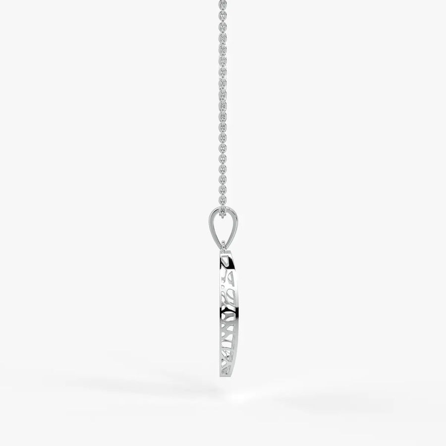 Oval Lattice Pendant