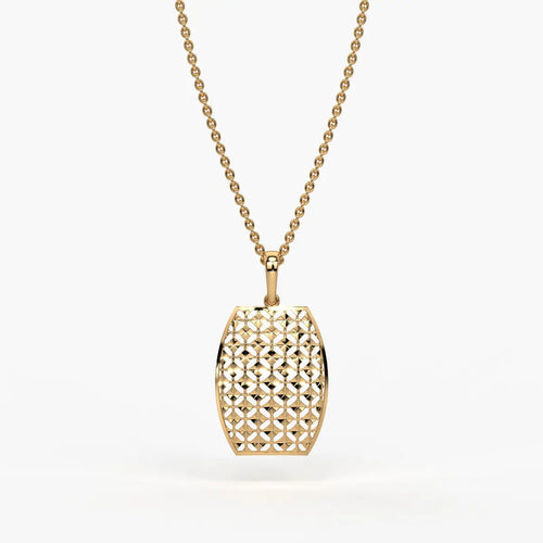 Oval Lattice Pendant