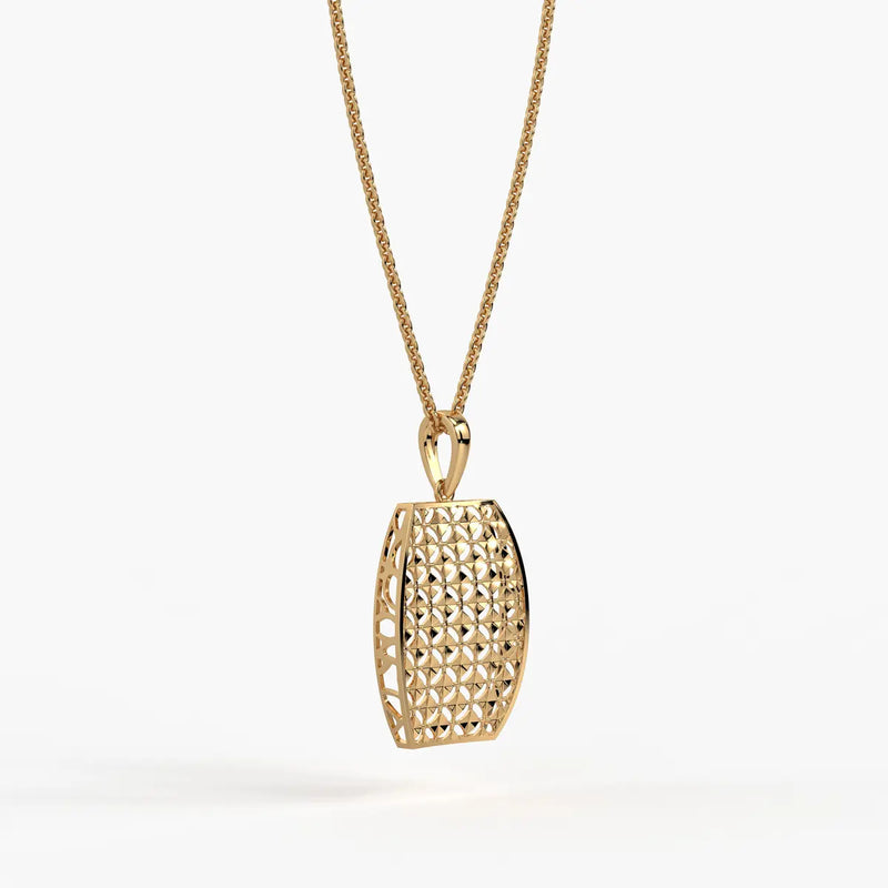 Oval Lattice Pendant