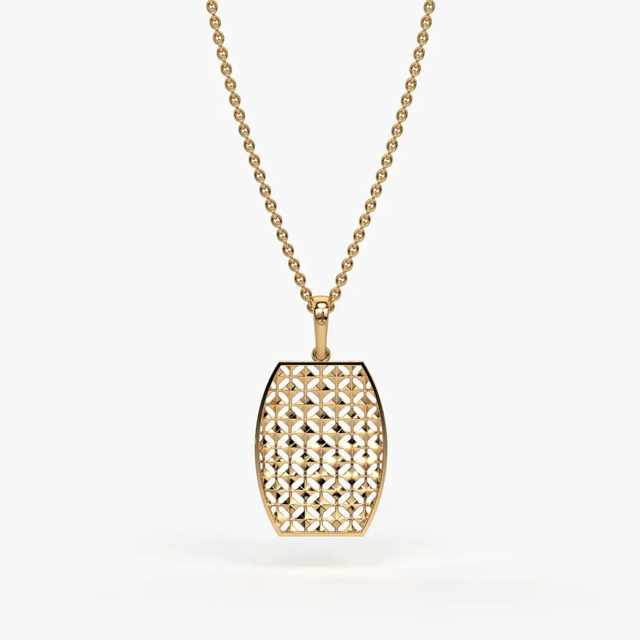 Oval Lattice Pendant