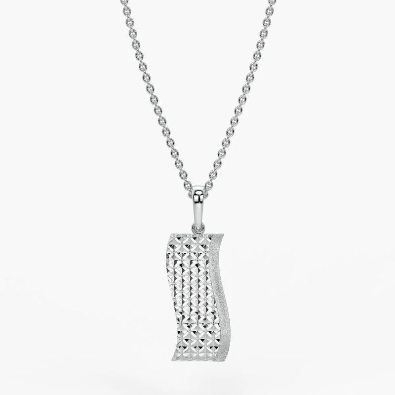 Rectangular Lattice Bar Drop Pendant
