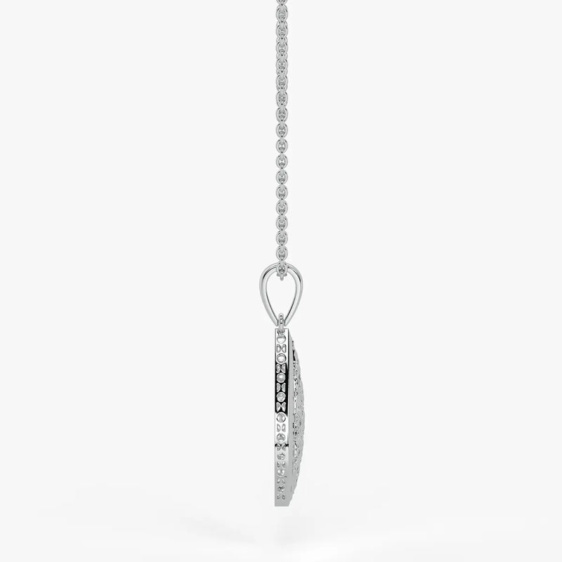 Geometric Lattice Drop Pendant