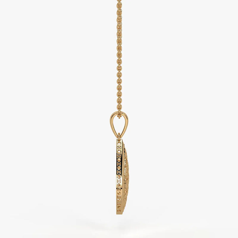 Geometric Lattice Drop Pendant