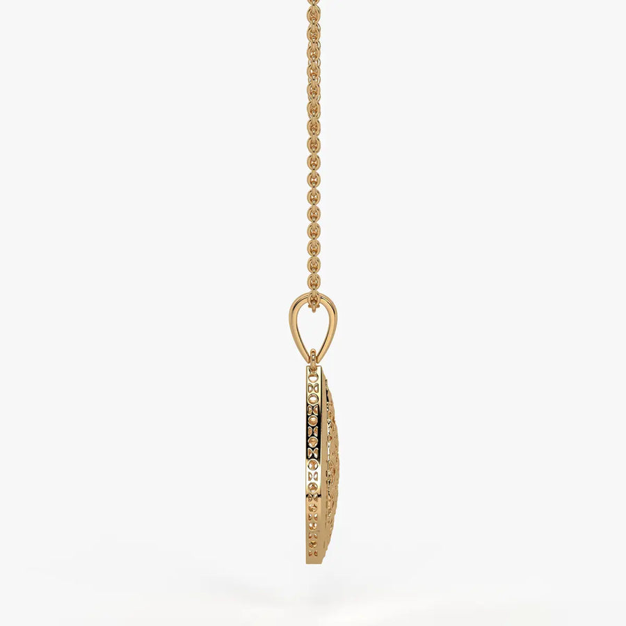 Geometric Lattice Drop Pendant