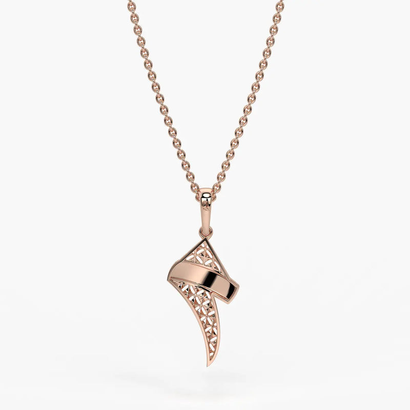 Abstract Twist Drop Pendant