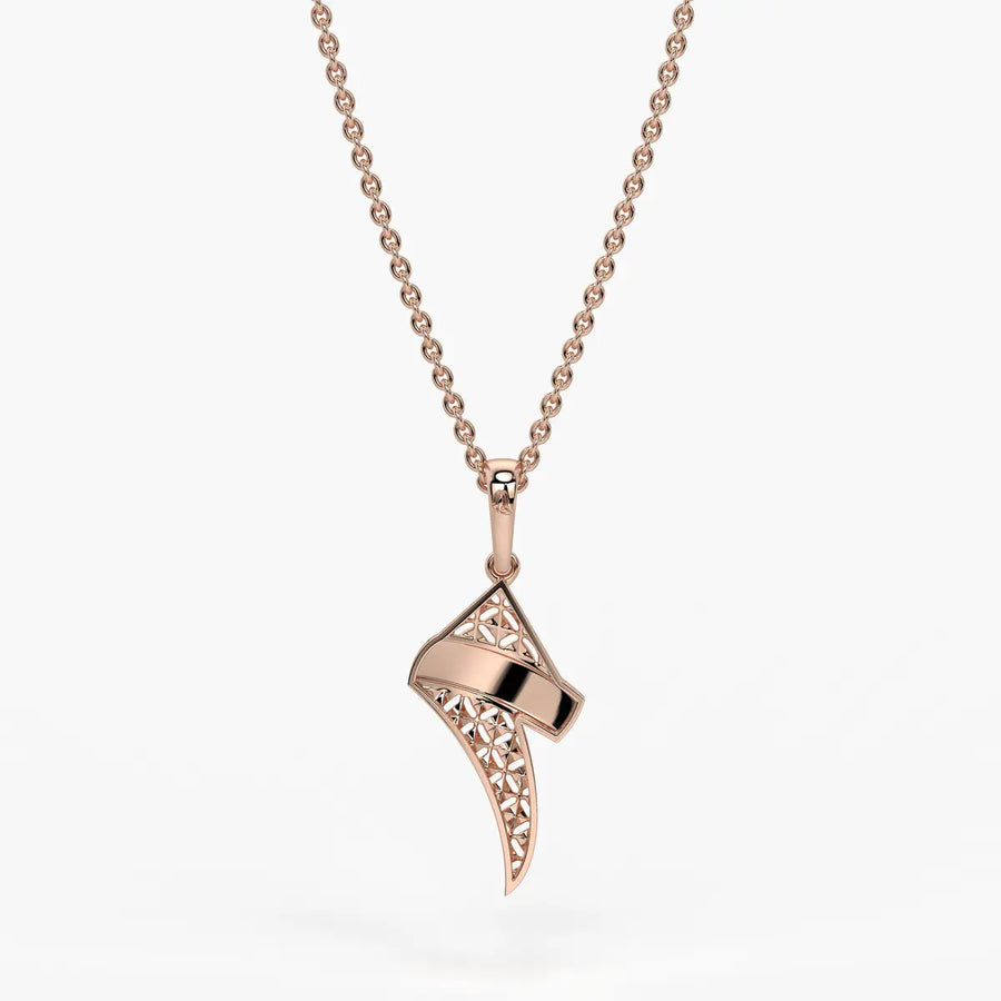 Abstract Twist Drop Pendant