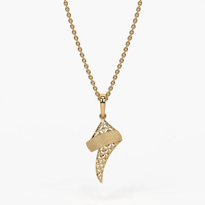Abstract Twist Drop Pendant
